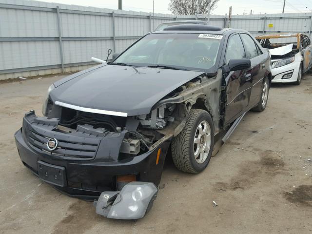 1G6DM577840133958 - 2004 CADILLAC CTS BLACK photo 2