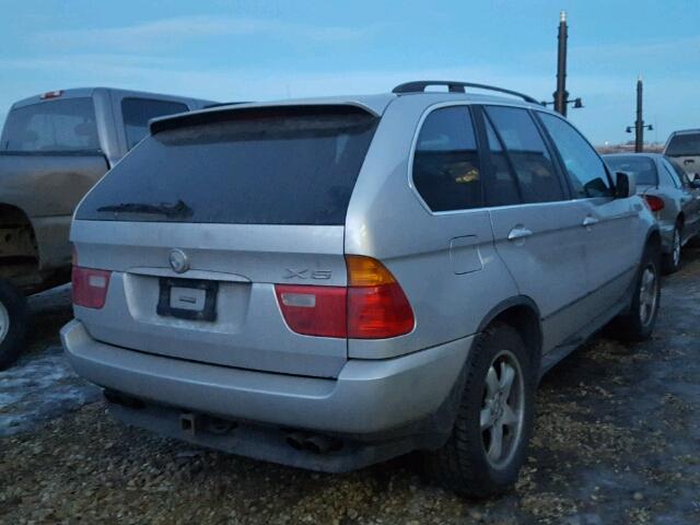 5UXFB33552LH30132 - 2002 BMW X5 4.4I SILVER photo 4