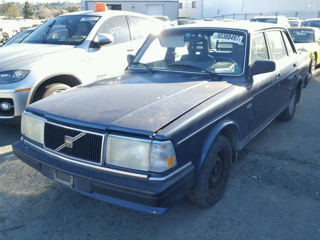 YV1AA8842L1427485 - 1990 VOLVO 240 BASE BLUE photo 2