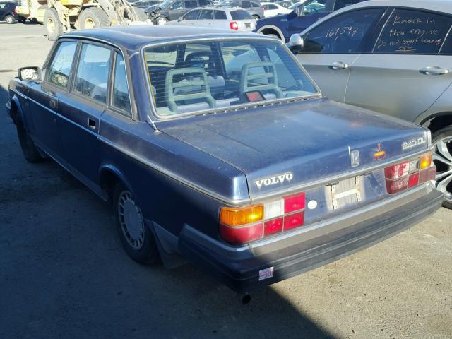 YV1AA8842L1427485 - 1990 VOLVO 240 BASE BLUE photo 3