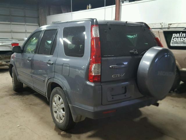 JHLRD78986C045771 - 2006 HONDA CR-V SE GRAY photo 3