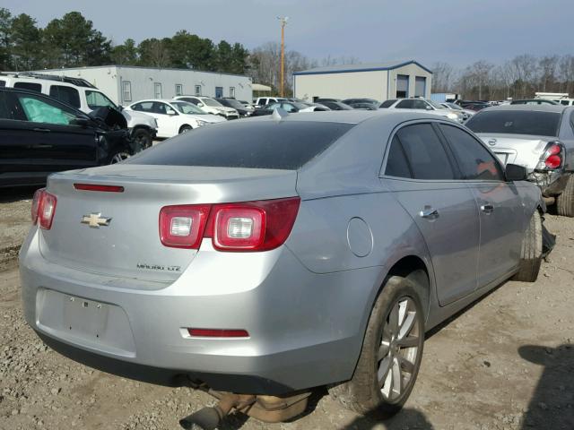 1G11H5SA1DF268566 - 2013 CHEVROLET MALIBU LTZ SILVER photo 4