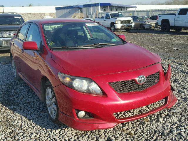 2T1BU4EE6AC531591 - 2010 TOYOTA COROLLA BA RED photo 1