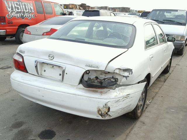 1YVGF22C625303672 - 2002 MAZDA 626 LX WHITE photo 4