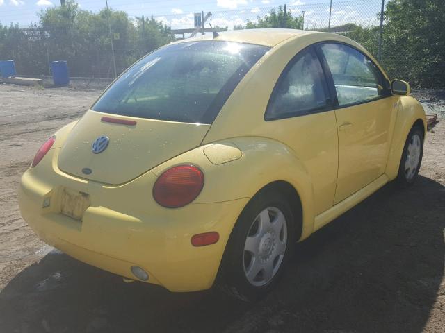 3VWCK21C41M431089 - 2001 VOLKSWAGEN NEW BEETLE Sarı foto 4
