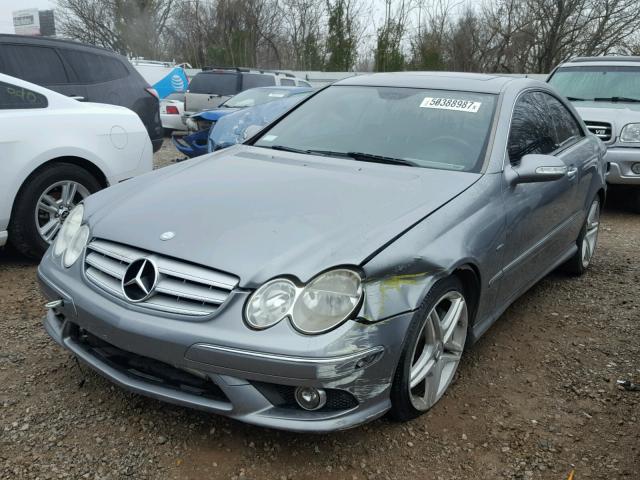 WDBTJ56H49F264657 - 2009 MERCEDES-BENZ CLK 350 SILVER photo 2