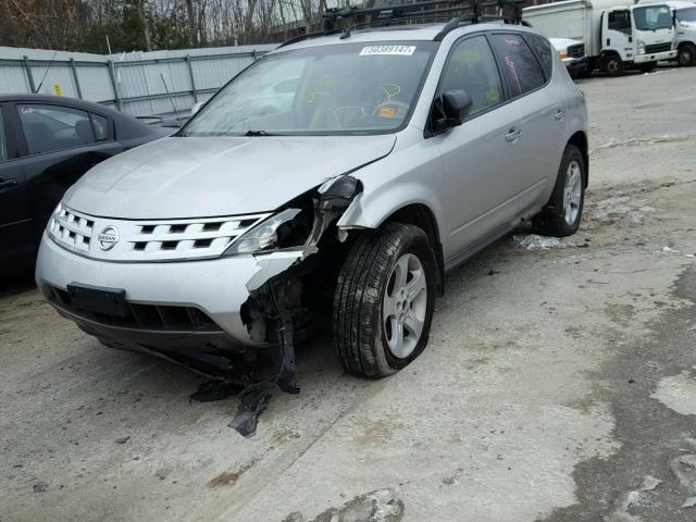 JN8AZ08W65W401368 - 2005 NISSAN MURANO SL GRAY photo 2