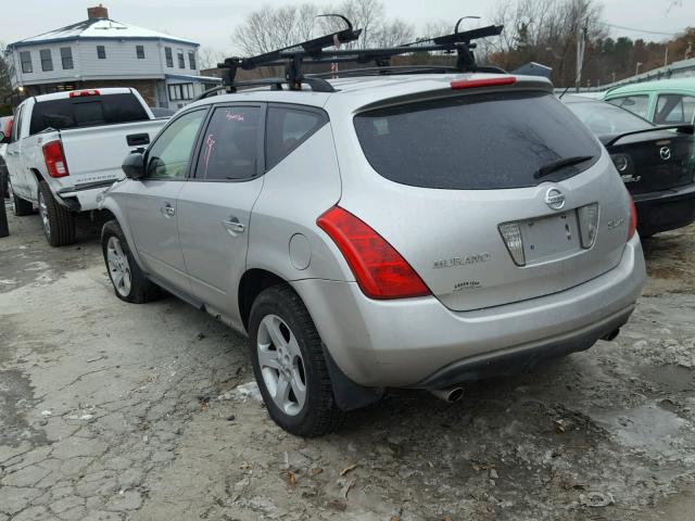 JN8AZ08W65W401368 - 2005 NISSAN MURANO SL GRAY photo 3