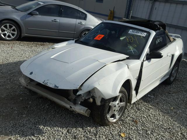 1FAFP44473F319400 - 2003 FORD MUSTANG WHITE photo 2