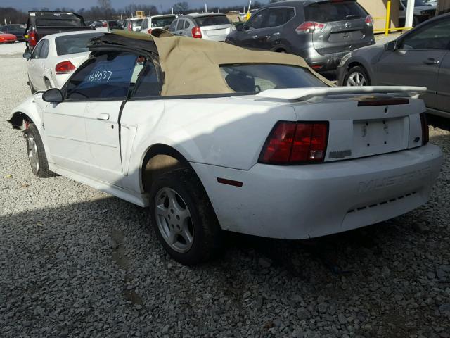 1FAFP44473F319400 - 2003 FORD MUSTANG WHITE photo 3