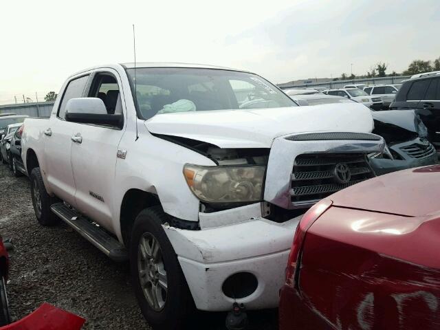 5TBEV58107S464679 - 2007 TOYOTA TUNDRA CRE WHITE photo 1