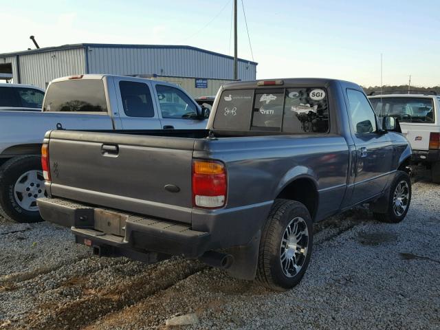 1FTYR10U1WUA82582 - 1998 FORD RANGER GRAY photo 4