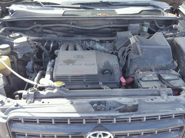 JTEHF21A630100155 - 2003 TOYOTA HIGHLANDER BLACK photo 7