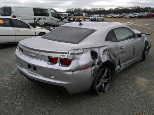 2G1FB1ED5B9141461 - 2011 CHEVROLET CAMARO LT SILVER photo 4