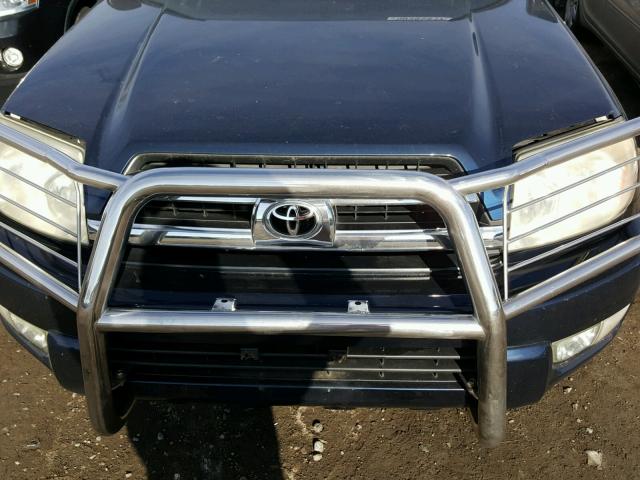 JTEBU14R058038991 - 2005 TOYOTA 4RUNNER SR BLUE photo 7