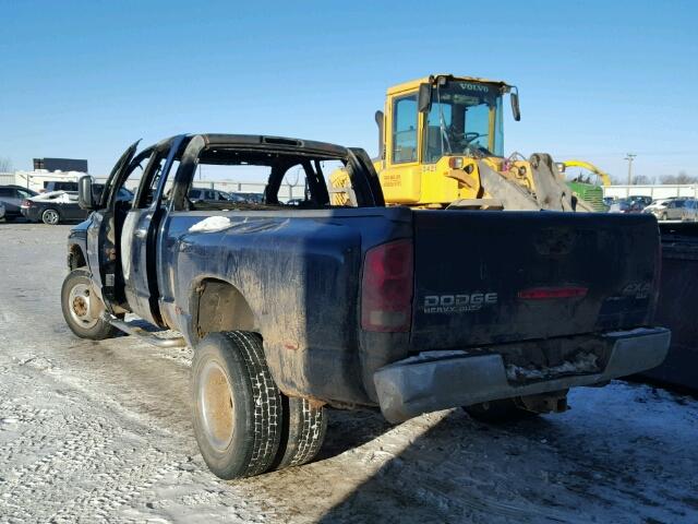 3D7MU48653G729753 - 2003 DODGE RAM 3500 S BLUE photo 3