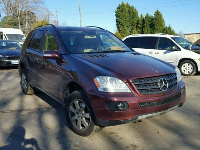 4JGBB86E06A078250 - 2006 MERCEDES-BENZ ML 350 BURGUNDY photo 1