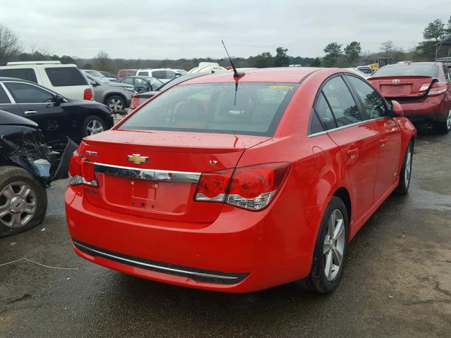 1G1PE5SB3E7268804 - 2014 CHEVROLET CRUZE LT RED photo 4