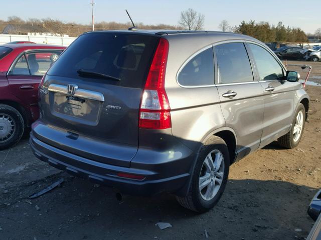 5J6RE4H73BL081508 - 2011 HONDA CR-V EXL GRAY photo 4