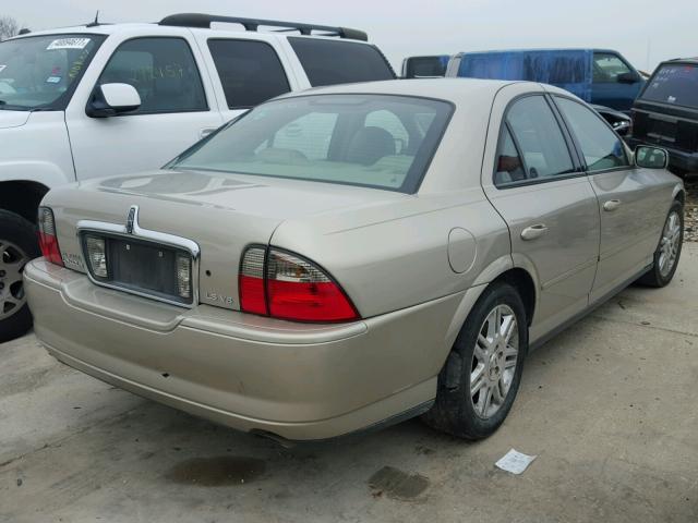 1LNHM87A04Y631581 - 2004 LINCOLN LS BEIGE photo 4