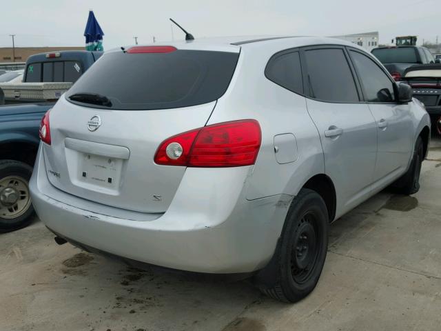 JN8AS58T79W051830 - 2009 NISSAN ROGUE S SILVER photo 4