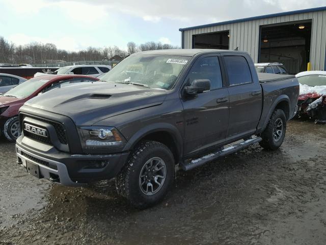 1C6RR7YTXHS810635 - 2017 RAM 1500 REBEL GRAY photo 2