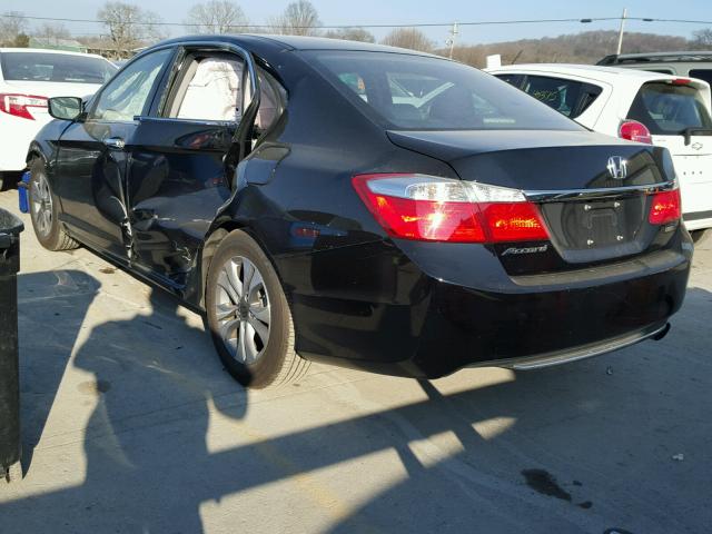 1HGCR2F33FA043977 - 2015 HONDA ACCORD LX BLACK photo 3