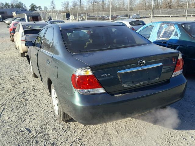 4T1BE30K15U070146 - 2005 TOYOTA CAMRY LE GREEN photo 3