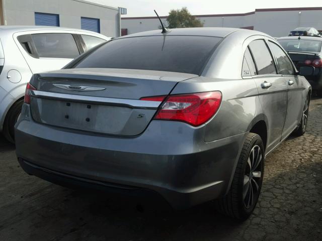 1C3CCBBBXDN618762 - 2013 CHRYSLER 200 TOURIN GRAY photo 4