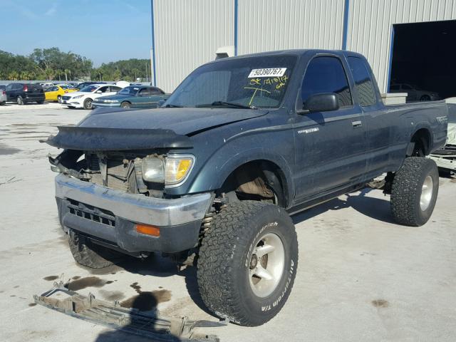 4TAWM72N9TZ149051 - 1996 TOYOTA TACOMA XTR GREEN photo 2