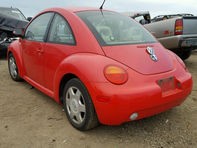 3VWCA21C0XM443879 - 1999 VOLKSWAGEN NEW BEETLE RED photo 3