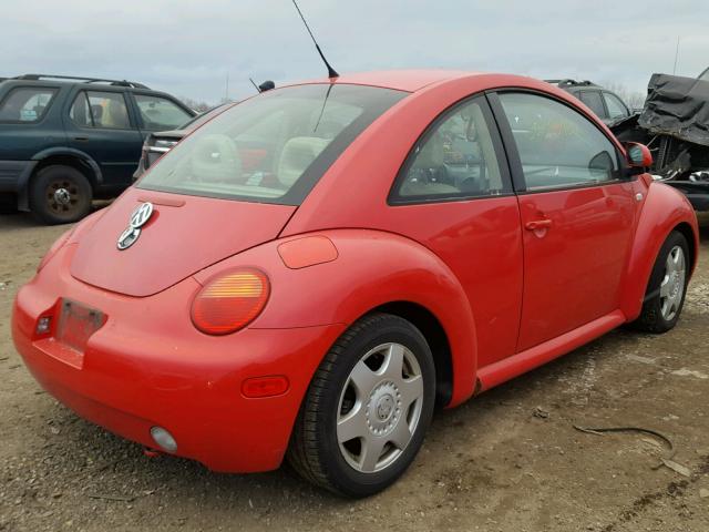 3VWCA21C0XM443879 - 1999 VOLKSWAGEN NEW BEETLE RED photo 4