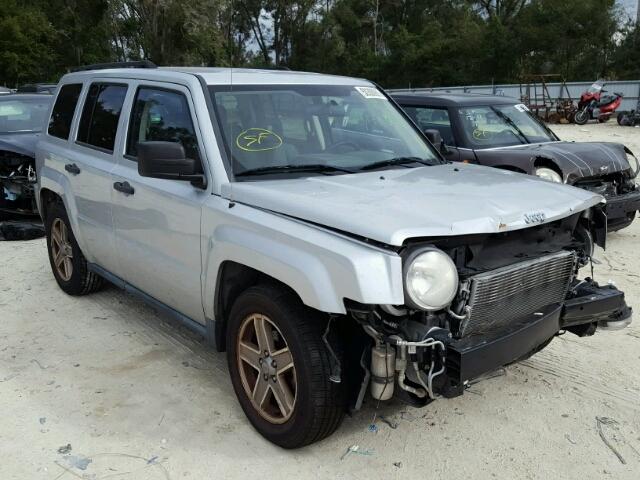 1J8FT28W37D358145 - 2007 JEEP PATRIOT SP SILVER photo 1