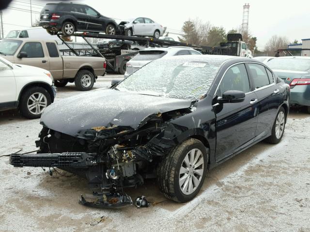 1HGCR2F79EA055553 - 2014 HONDA ACCORD EX BLACK photo 2