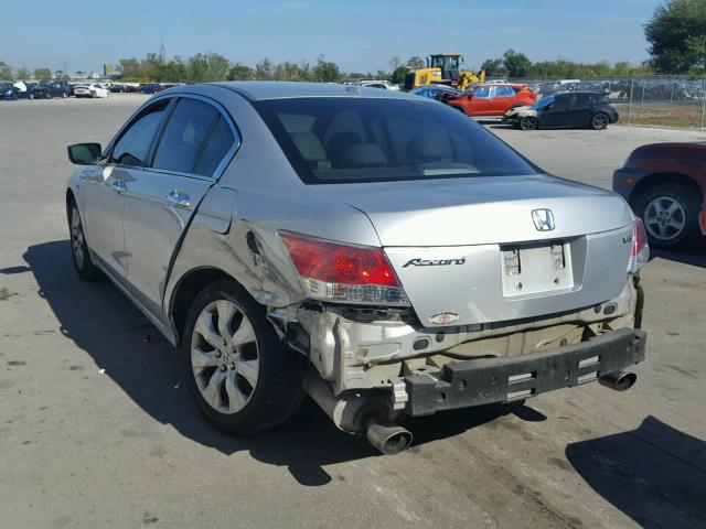 1HGCP36859A035973 - 2009 HONDA ACCORD EXL SILVER photo 3