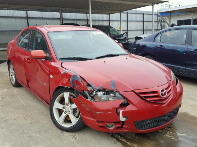 JM1BK323451310925 - 2005 MAZDA 3 S RED photo 1