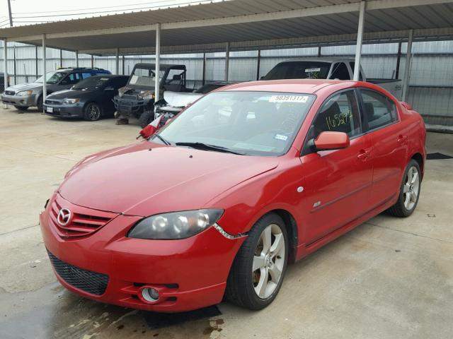 JM1BK323451310925 - 2005 MAZDA 3 S RED photo 2