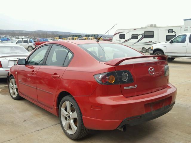 JM1BK323451310925 - 2005 MAZDA 3 S RED photo 3