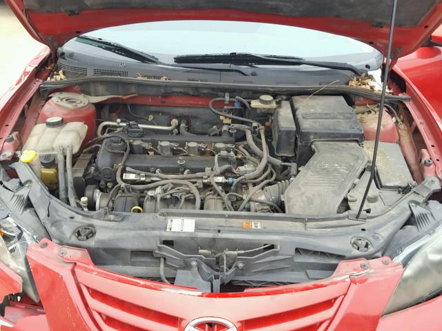 JM1BK323451310925 - 2005 MAZDA 3 S RED photo 7