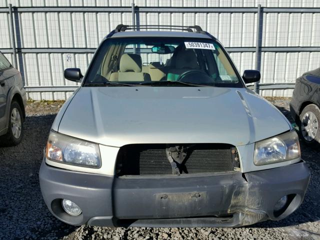 JF1SG63645H735358 - 2005 SUBARU FORESTER 2 GRAY photo 9