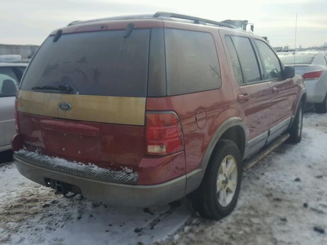 1FMZU73E92UC85526 - 2002 FORD EXPLORER X RED photo 4