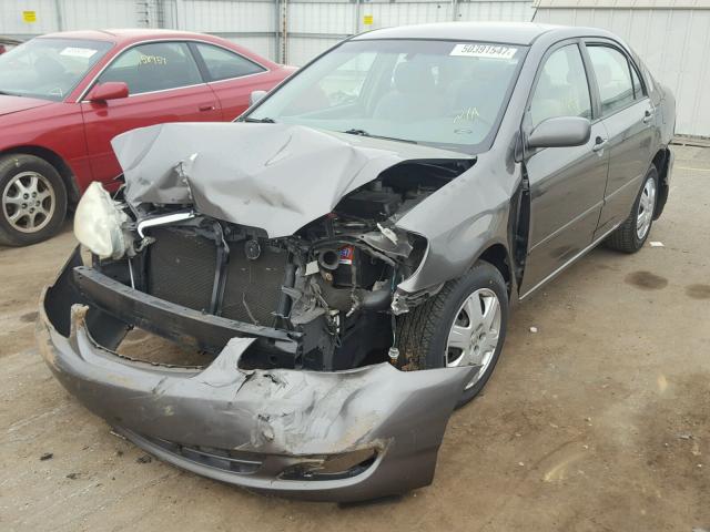 2T1BR32E95C363421 - 2005 TOYOTA COROLLA CE GRAY photo 2