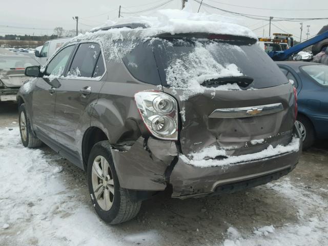 2CNFLEEC2B6436565 - 2011 CHEVROLET EQUINOX LT GRAY photo 3