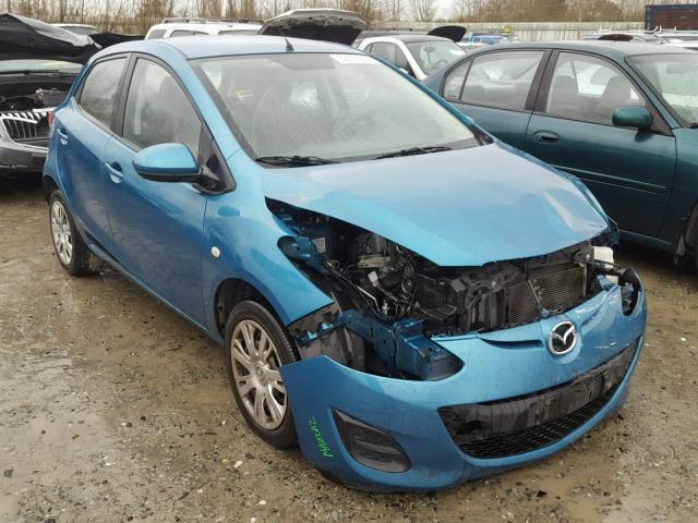 JM1DE1KZ0C0150053 - 2012 MAZDA MAZDA2 BLUE photo 1