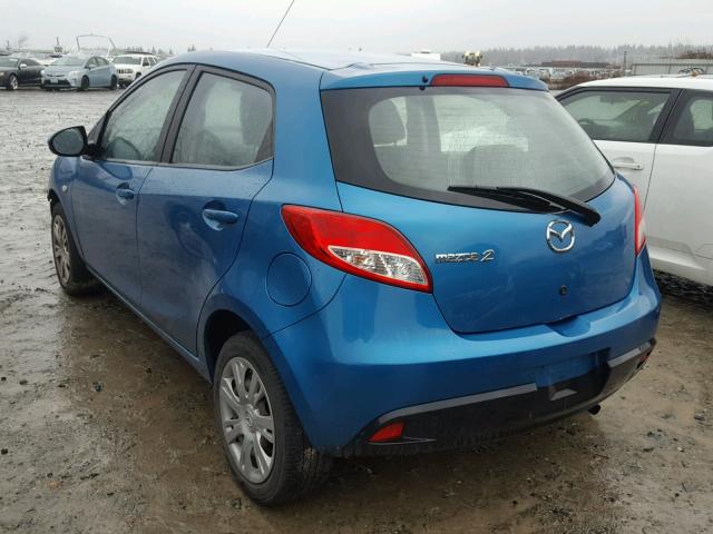 JM1DE1KZ0C0150053 - 2012 MAZDA MAZDA2 BLUE photo 3