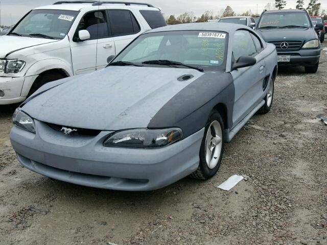 1FALP4041VF113114 - 1997 FORD MUSTANG GRAY photo 2