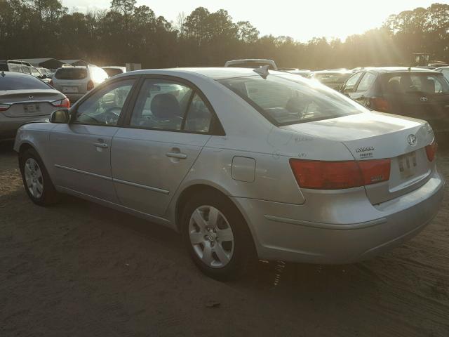 5NPET46C59H505103 - 2009 HYUNDAI SONATA GLS SILVER photo 3