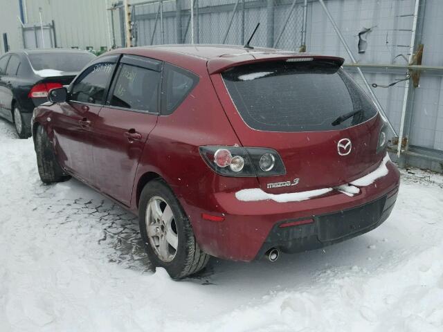 JM1BK34F281115322 - 2008 MAZDA 3 I RED photo 3