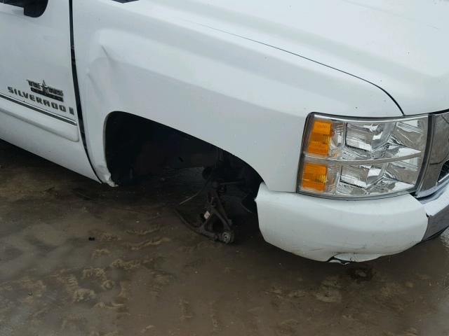 3GCEC23049G133499 - 2009 CHEVROLET SILVERADO WHITE photo 9