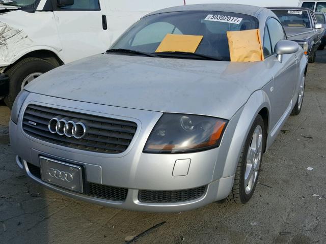 TRUWC28N421002317 - 2002 AUDI TT QUATTRO SILVER photo 2